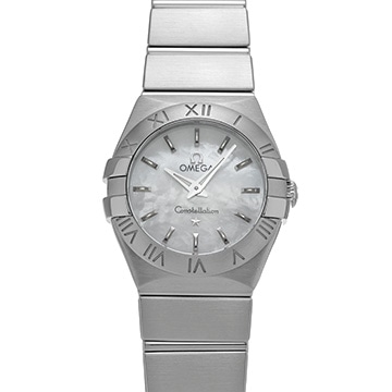 オメガ コンステレーション クォーツ 123.10.24.60.05.001 ホワイトシェル レディース 時計 【中古】【wristwatch】