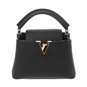 ルイ ヴィトン カプシーヌ MINI 旧型 ブラック M56071 トリヨンレザー レディース バッグ 【中古】【bag】
