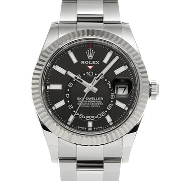 ロレックス スカイドゥエラー 336934 ブライトブラック メンズ 時計 【中古】【wristwatch】