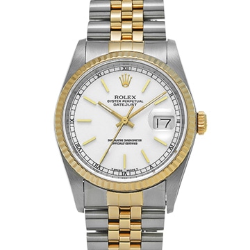 ロレックス デイトジャスト 16233 ホワイト メンズ 時計 【中古】【wristwatch】