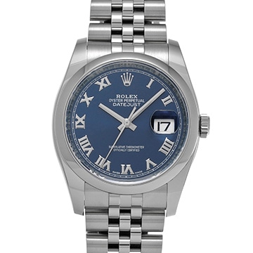 ロレックス デイトジャスト 116200 ブルー メンズ 時計 【中古】【wristwatch】
