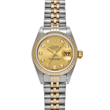 ロレックス デイトジャスト 79173G シャンパン/ダイヤモンド レディース 時計 【中古】【wristwatch】