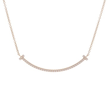 ティファニー Tスマイルネックレス スモール ゴールド K18イエローゴールド YG レディース ジュエリー 【中古】【jewelry】