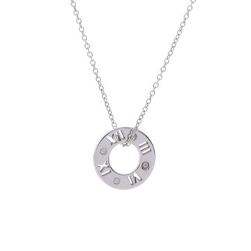 ティファニー アトラスネックレス 4PD ホワイトゴールド レディース ジュエリー 【中古】【jewelry】
