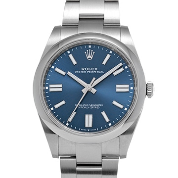 ロレックス オイスターパーペチュアル 41 124300 ブライトブルー メンズ 時計 【新品】【wristwatch】