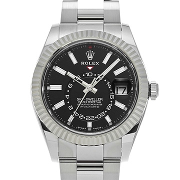 ロレックス スカイドゥエラー 336934 ブライトブラック メンズ 時計 【中古】【wristwatch】