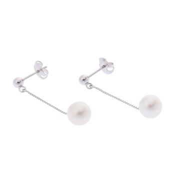 タサキ パールピアス 約7.9mm シルバー K18ホワイトゴールド WG/パール レディース ジュエリー 【中古】【jewelry】