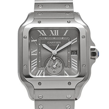 カルティエ サントス ドゥ カルティエ デュアルタイムゾーン WSSA0076 グレー メンズ 時計 【新品】【wristwatch】
