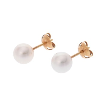 ミキモト パール ピアス K18イエローゴールド YG レディース ジュエリー 【中古】【jewelry】