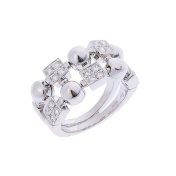 ブルガリ ルチアリング シルバー K18ホワイトゴールド WG レディース ジュエリー 【中古】【jewelry】