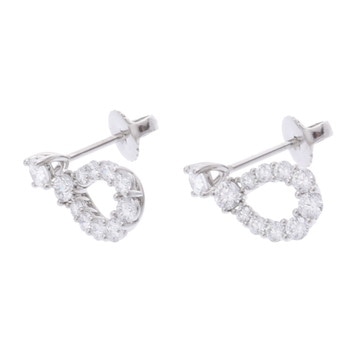 ハリー ウィンストン ループピアス スモール シルバー EADPRDSMLP Pt950プラチナ レディース ジュエリー 【中古】【jewelry】