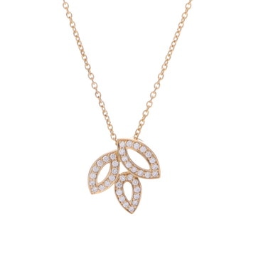 ハリー ウィンストン リリークラスター ネックレス ミニ ゴールド K18イエローゴールド YG レディース ジュエリー 【中古】【jewelry】