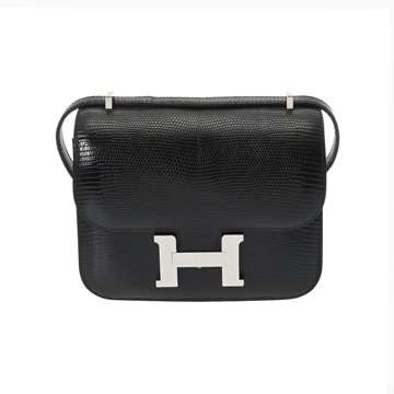 エルメス コンスタンス3 18 ミロワール ブラック リザード レディース バッグ 【中古】【bag】