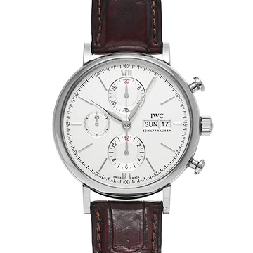 IWC ポートフィノ クロノグラフ IW391027 シルバー メンズ 時計 【中古】【wristwatch】