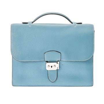 エルメス サック アデペッシュ 27 ブルージーン トリヨンクレマンス メンズ バッグ 【中古】【bag】