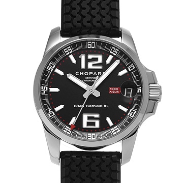 ショパール ミッレミリア グランツーリスモ XL クロノメーター 168997-3001 ブラック メンズ 時計 【中古】【wristwatch】