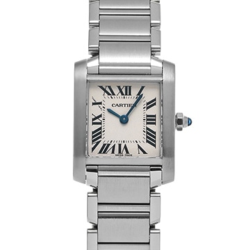 カルティエ タンクフランセーズ SM W51008Q3 シルバー レディース 時計 【中古】【wristwatch】
