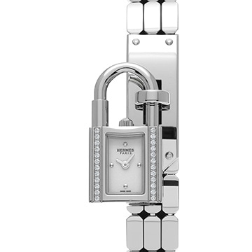 エルメス ケリーウォッチ ダイヤ KE4.130 ホワイト レディース 時計 【中古】【wristwatch】
