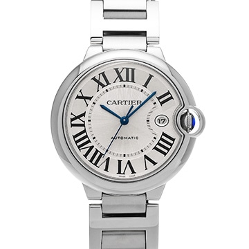 カルティエ バロンブルー  W69012Z4 シルバー メンズ 時計 【中古】【wristwatch】