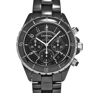 シャネル J12 クロノグラフ 41MM H0940 ブラックラッカー メンズ 時計 【中古】【wristwatch】