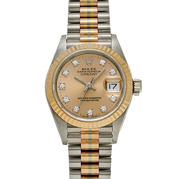 ロレックス デイトジャスト トリドール 69179BIC シャンパン/ダイヤモンド レディース 時計 【中古】【wristwatch】