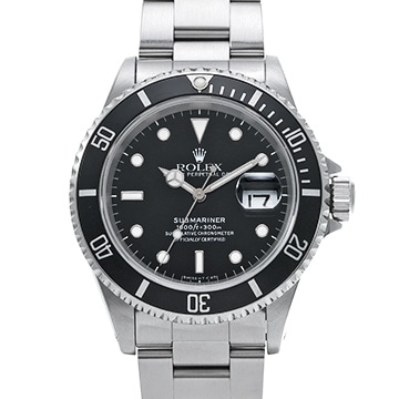 ロレックス サブマリーナ デイト 16610 ブラック メンズ 時計 【中古】【wristwatch】