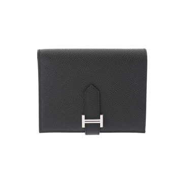 エルメス ベアン コンパクト ブラック ヴォーエプソン ユニセックス 財布 【未使用】【purse】