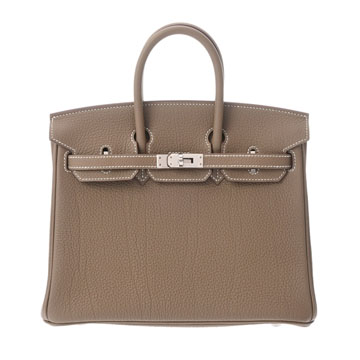 エルメス バーキン 25 エトゥープ トゴ レディース バッグ 【中古】【bag】