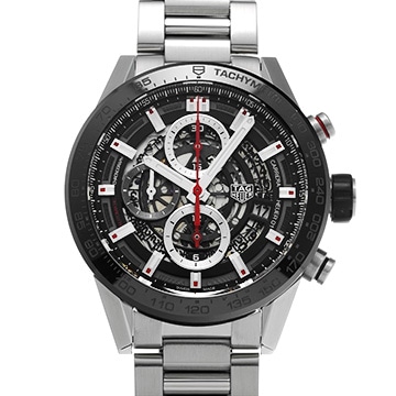 タグ ホイヤー カレラ キャリバーホイヤー01 クロノグラフ CAR201V.BA0766 ブラック メンズ 時計 【中古】【wristwatch】