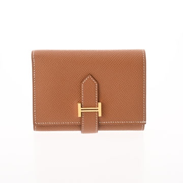 エルメス ベアン コンビネ ゴールド ヴォーエプソン レディース 財布 【中古】【purse】