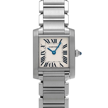 カルティエ タンクフランセーズ SM W51008Q3 シルバー レディース 時計 【中古】【wristwatch】