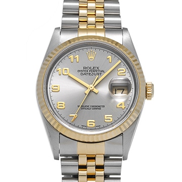 ロレックス デイトジャスト 16233 グレー メンズ 時計 【中古】【wristwatch】