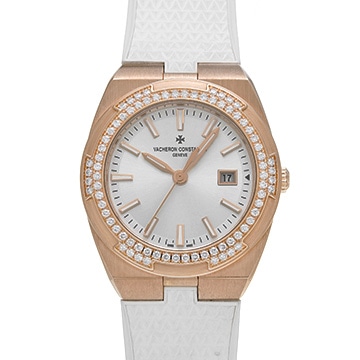 ヴァシュロン コンスタンタン オーヴァーシーズ クォーツ 1205V/000R-B592 シルバー レディース 時計 【中古】【wristwatch】