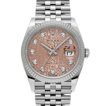 ロレックス デイトジャスト 36 126234G ロゼカラーコンピュータ/ダイヤモンド メンズ 時計 【中古】【wristwatch】