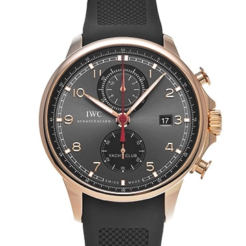 IWC ポルトギーゼ ヨットクラブ IW390202 ブラック メンズ 時計 【中古】【wristwatch】