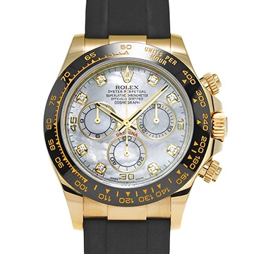 ロレックス コスモグラフ デイトナ 116518LNNG ホワイトシェル/ダイヤモンド メンズ 時計 【中古】【wristwatch】