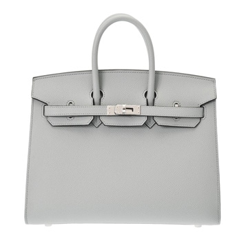 エルメス バーキン 25 セリエ ブルーグラシエ ヴォーエプソン レディース バッグ 【中古】【bag】