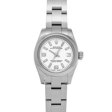 ロレックス オイスターパーペチュアル 26 176200 ホワイト レディース 時計 【中古】【wristwatch】