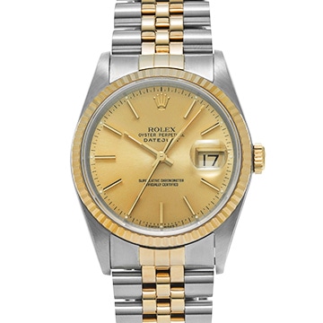 ロレックス デイトジャスト 16233 シャンパン メンズ 時計 【中古】【wristwatch】