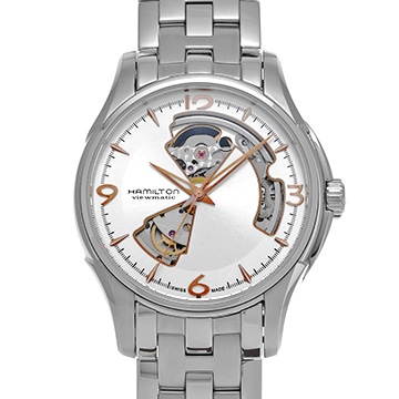 ハミルトン ジャズマスター オープンハート H32565155 シルバー メンズ 時計 【中古】【wristwatch】