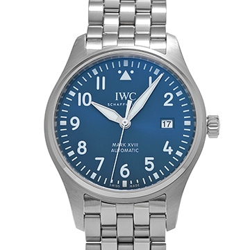 IWC マークXVIII マーク18 プティ・プランス IW327014 ブルー メンズ 時計 【中古】【wristwatch】