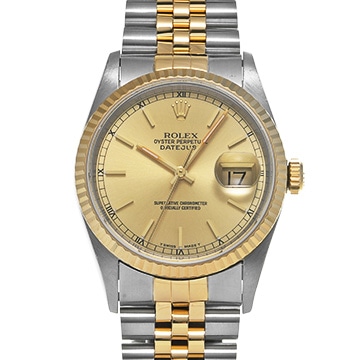 ロレックス デイトジャスト 16233 シャンパン メンズ 時計 【中古】【wristwatch】