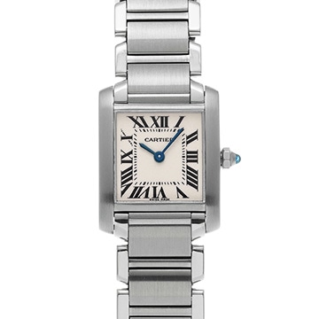 カルティエ タンクフランセーズ SM W51008Q3 シルバー レディース 時計 【中古】【wristwatch】