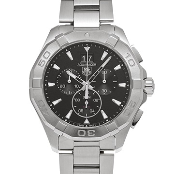 タグ ホイヤー アクアレーサー クォーツ クロノグラフ CAY1110.BA0927 ブラック メンズ 時計 【中古】【wristwatch】