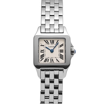 カルティエ サントス ドゥモワゼル SM W25064Z5 シルバー レディース 時計 【中古】【wristwatch】