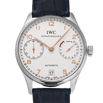 IWC ポルトギーゼ オートマティック 7デイズ IW500114 シルバーメッキ メンズ 時計 【中古】【wristwatch】