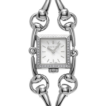 グッチ シニョーリア YA116513 ホワイトシェル レディース 時計 【中古】【wristwatch】