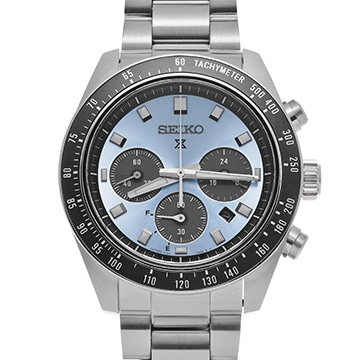 セイコー プロスペックス スピードタイマー ソーラークロノグラフ SBDL109 アイスブルー/ブラック メンズ 時計 【中古】【wristwatch】