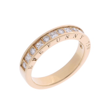 アイファニー ハーフエタニティ リング ゴールド K18イエローゴールド YG レディース ジュエリー 【中古】【jewelry】