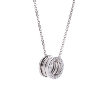 ブルガリ B.ZERO1ネックレス シルバー 352815 K18ホワイトゴールド WG レディース ジュエリー 【中古】【jewelry】